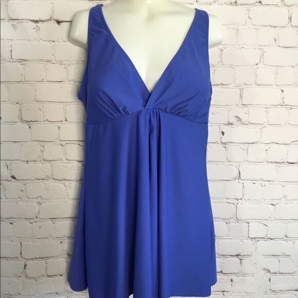 Catherine Malandrino One Piece Swim Dress Swim Bathing Suit Lilac Small NEW‎ - Picture 8 of 11